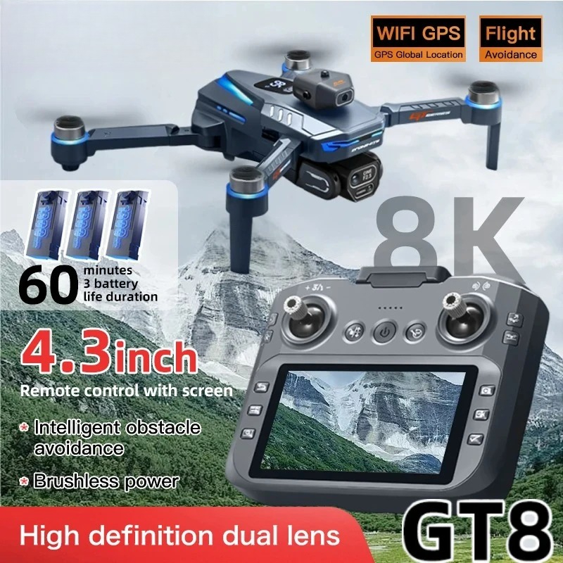 Drone Surveying - Drone Originale GT8 8K Professionale con