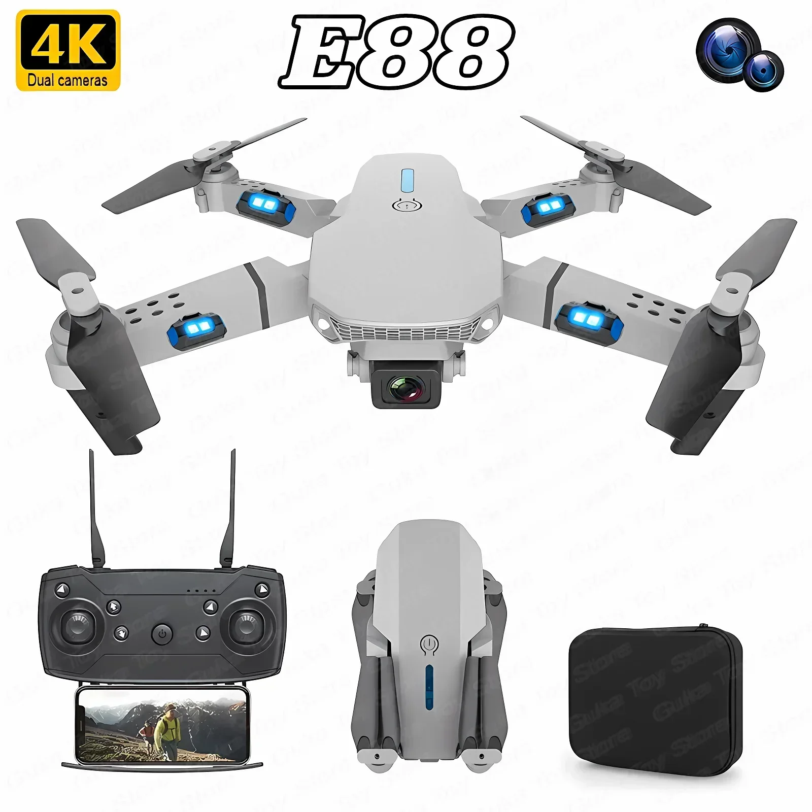 Drone Lidar - E88 Pro WIFI FPV Drone grandangolare